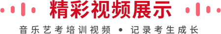音樂藝考視頻展示